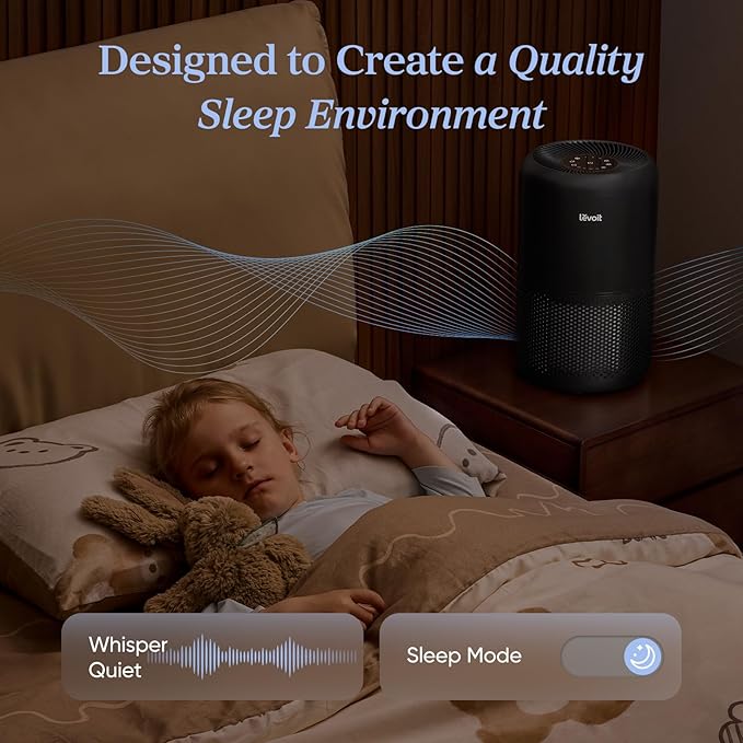 LEVOIT Air Purifier for Home Allergens Pet Hair in Bedroom, Covers Up to 1073 - Image 7