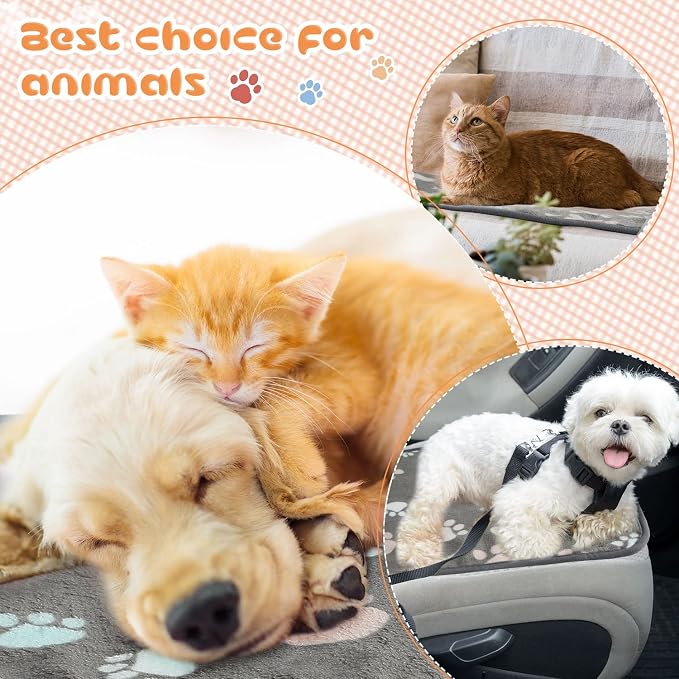 Tatuo 4 Pcs Dog Blanket for Pet Cat Blankets Indoor Puppy Teething Stuff Toys - Image 5