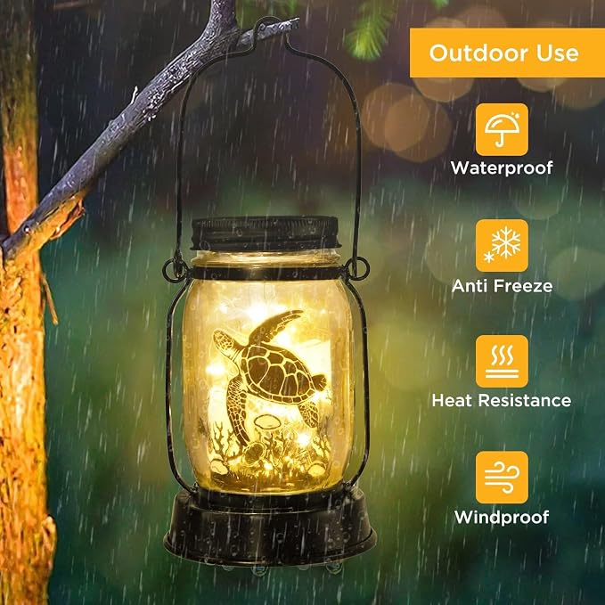 kyoryuger Sea Turtle Gifts for Women/Men Turtle Lovers Solar Lantern Mom - Image 6