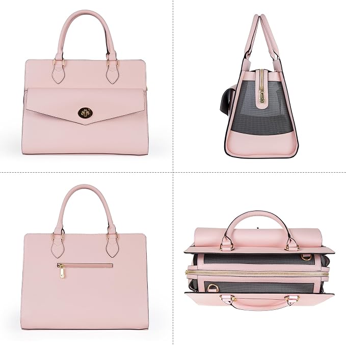 Stylish Pet Carrier Purse Leather Bag - Image 3