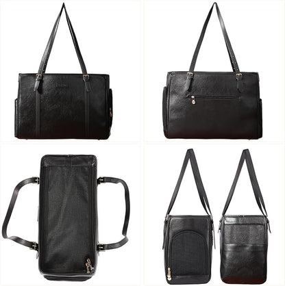 Fashion Dog Purse Pet Carrier Leather Bag - Image 3