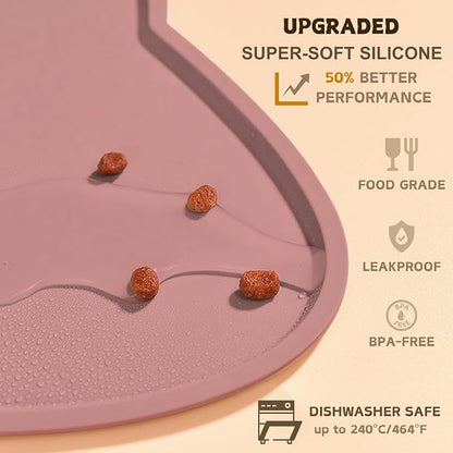 Cat Food Mat, Silicone Pet Feeding Mat - Image 3