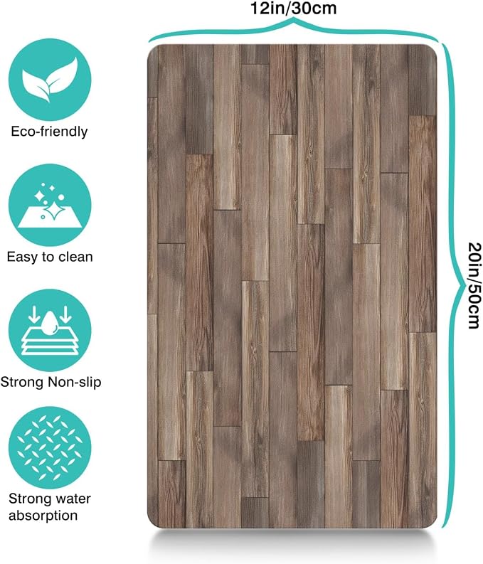 Pet Feeding Mat for Floors Waterproof Dog Mat for Food and Water Absorbent - Image 4