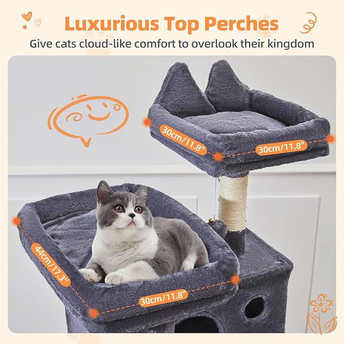 Taoqimiao Cat Tree 71-Inch, Cat Tower - Image 5