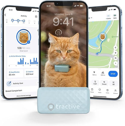 Tractive Smart Cat GPS Tracker | Real-Time Location & Wellness Monitoring by Tractive