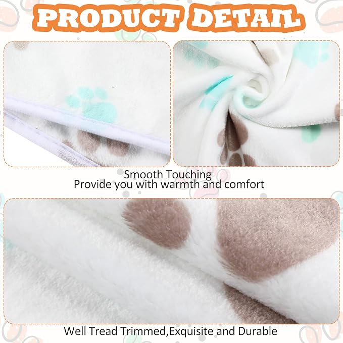 Tatuo 4 Pcs Dog Blanket for Pet Cat Blankets Indoor Puppy Teething Stuff Toys - Image 5