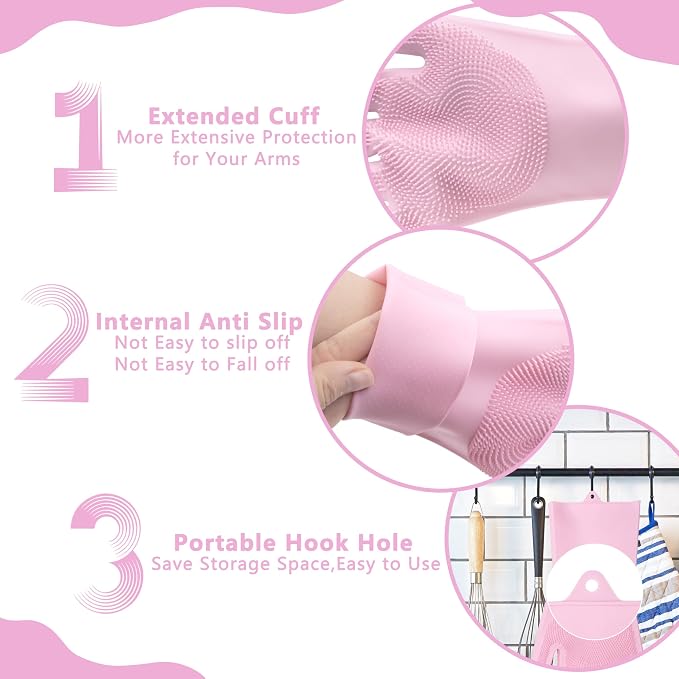 Pet Grooming Gloves—Heat Resistant Dog Washing Gloves - Image 6