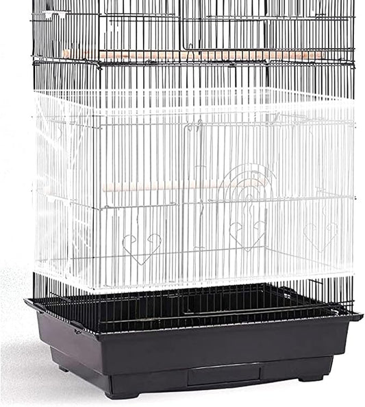 Shappy Large Bird Cage Seed Catcher, Bird Cage Cover Net Skirt Guard, by Shappy