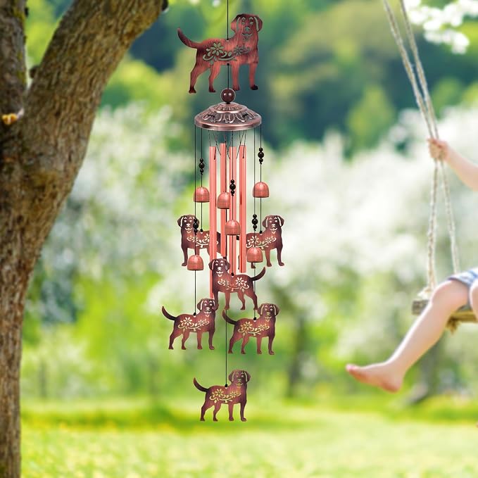Outdoor Dog Wind Chimes, Gifts for Mom & Grandma & Woman & Family & Neighbor - Image 9