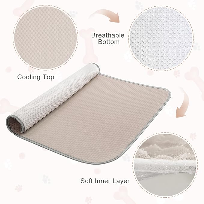 Summer Dog Cooling Mat Washable Ice Silk Self Cool Pad - Image 5