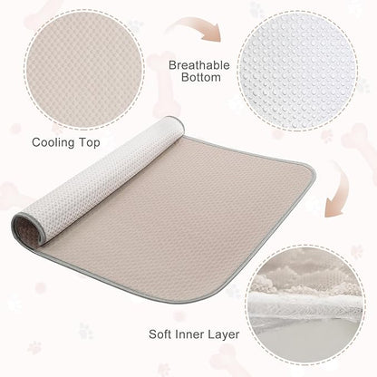 Summer Dog Cooling Mat Washable Ice Silk Self Cool Pad - Image 5
