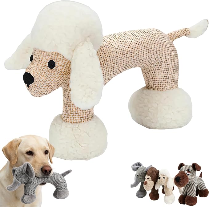 Linen Safari Companions, Squeaky Dog Chew Animals, by Unknown