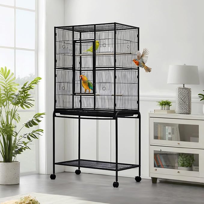 Large Bird Cage, 62.6" H Big Bird Cage by Garvee