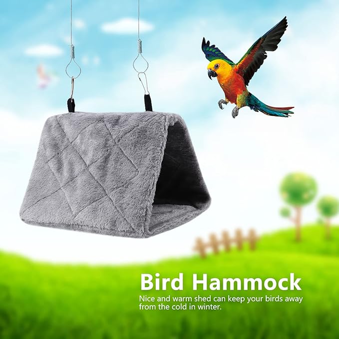 Warm Bird Nest House, Bird Bed for Cage Accessories, Parakeet Toys Hammock - Image 5
