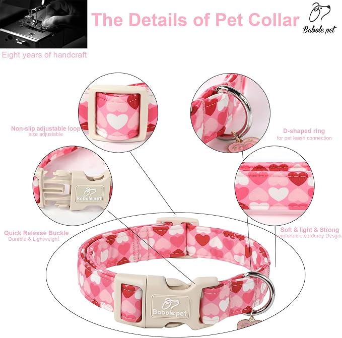 Valentines Dog Collar for Small Dogs - Image 4