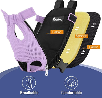 Pawaboo Pet Carrier Backpack, Adjustable Pet Front Cat Dog Carrier Backpack - Image 5