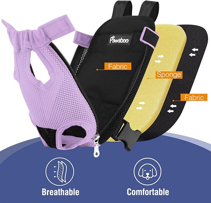 Pawaboo Pet Carrier Backpack, Adjustable Pet Front Cat Dog Carrier Backpack - Image 5