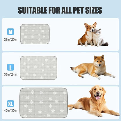 RIOGOO Dog Cooling Mat, Dog Blanket Washable, Cool Fabric & Internal Waterproof - Image 4