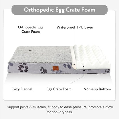 Waterproof Orthopedic Dog Bed for Large Medium Sized Dogs 35x22 Inch - Image 2