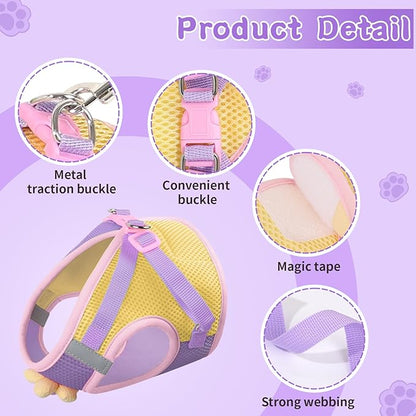 Cat Harness and Leash Set for Walking Escape Proof, Adjustable Kitten Harness - Image 6