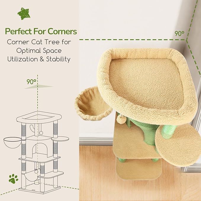 Globlazer Cactus Corner Cat Tree Tower - Image 2