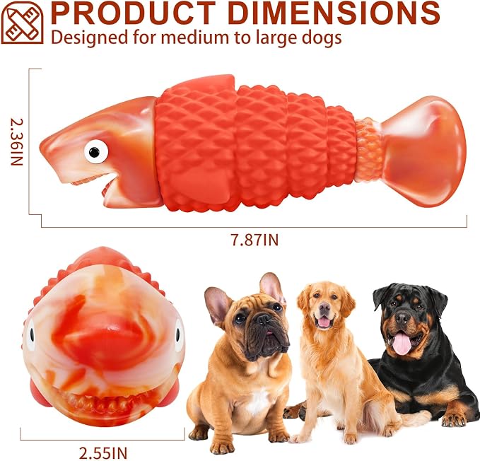 Indestructible Dog Toys for Aggressive Chewers Large Breeds, Durable Squeaky - Image 5