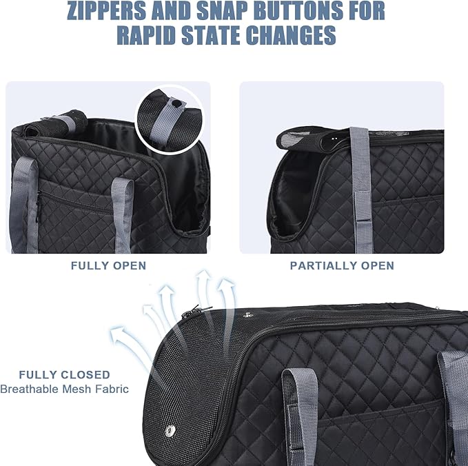 Dog Purse Carrier for Small Dogs, Soft Sided Pet Carrier - Image 6