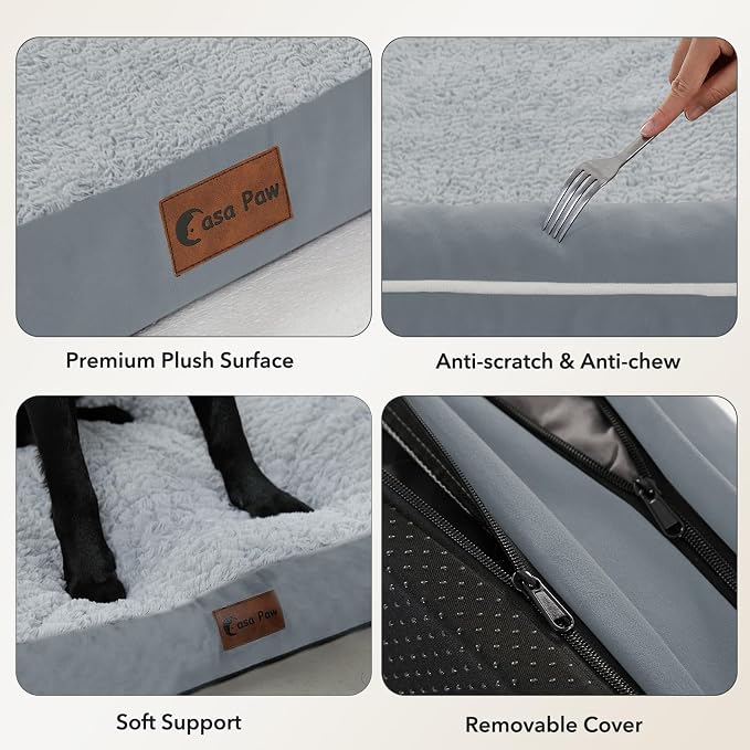 Orthopedic Dog Beds for Large Sized Dogs, Waterproof Egg Crate Foam Medium Dog - Image 6