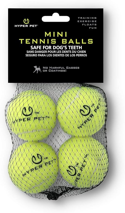 Hyper Pet MINI Tennis Balls for Dogs, Safe Dog Ball for Exercise & Training by HyperPet