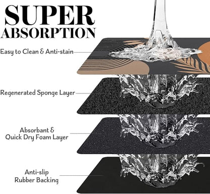 Dog Food Mats for Floors Super Absorbent, Pet Cat Food Mat - Image 5