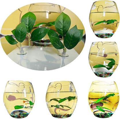 Fish Leaf Pad Fish Tank Accessories Aquarium Décor Simulating 2 pcs Adjustable - Image 2