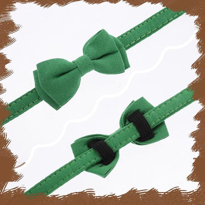 2 Pcs Bowtie Cat Collar with Bell Breakaway Cat Collars Cute Boy Kitten Collar - Image 6