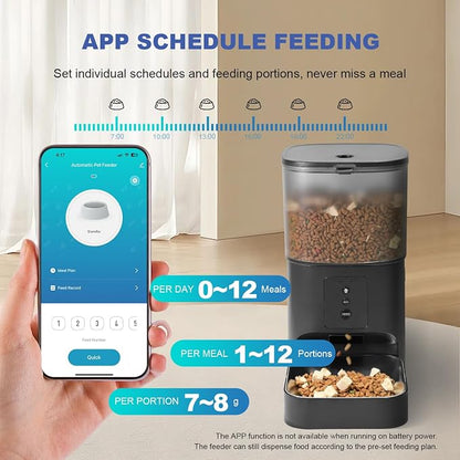 2.4G Automatic Cat Feeder, Cat Food Dispenser - Image 2
