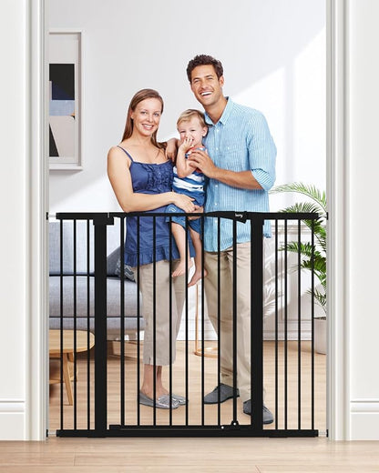 keny 36" Extra Tall Baby Gate for Doorways, Fits Openings 29.7" to 46" Wide by keny