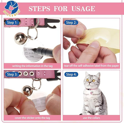 Leather Personalized Breakaway Cat Collar - Image 5