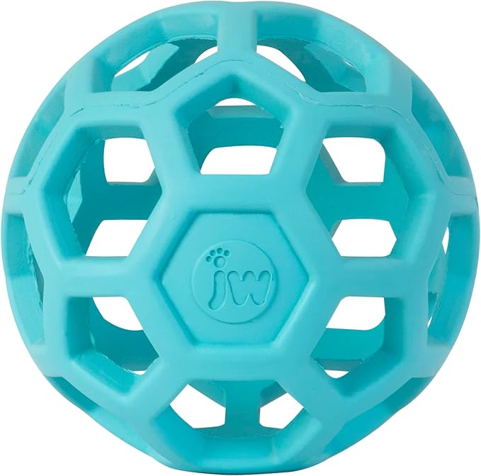 JW Pet HOL-ee Roller™, Dog Toy Puzzle Ball, Natural Rubber by JWPet