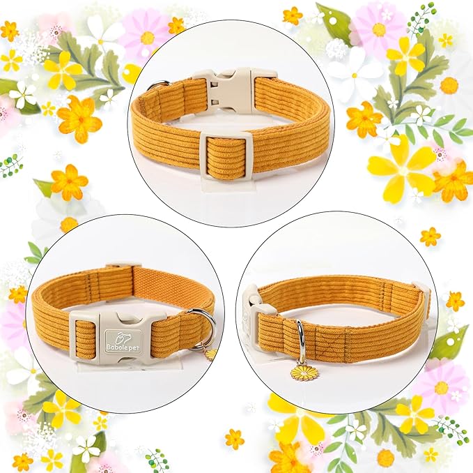 Cute Corduroy Dog Collar - Image 6
