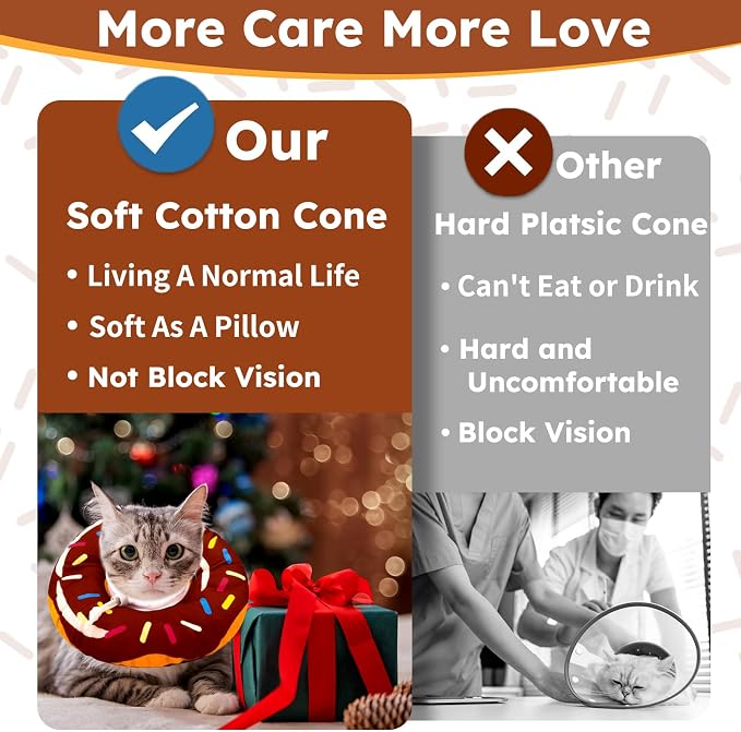 Cat Cone Collar Soft, Cat Recovery Collar - Image 4