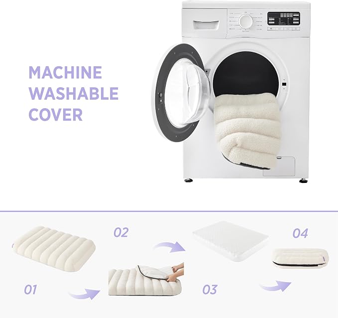 LE SURE Cute Orthopedic Dog Bed Medium Size Dog, Waterproof Chic Flat Pet Beds - Image 5