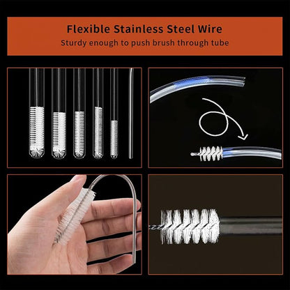 10 Pcs Flexible Drain Brush Straw Cleaner Brush Set, Pipe Cleaners Brush - Image 6
