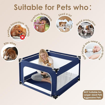 EHEYCIGA 42x42x26 Inches Puppy Playpen Without Top Cover - Image 5