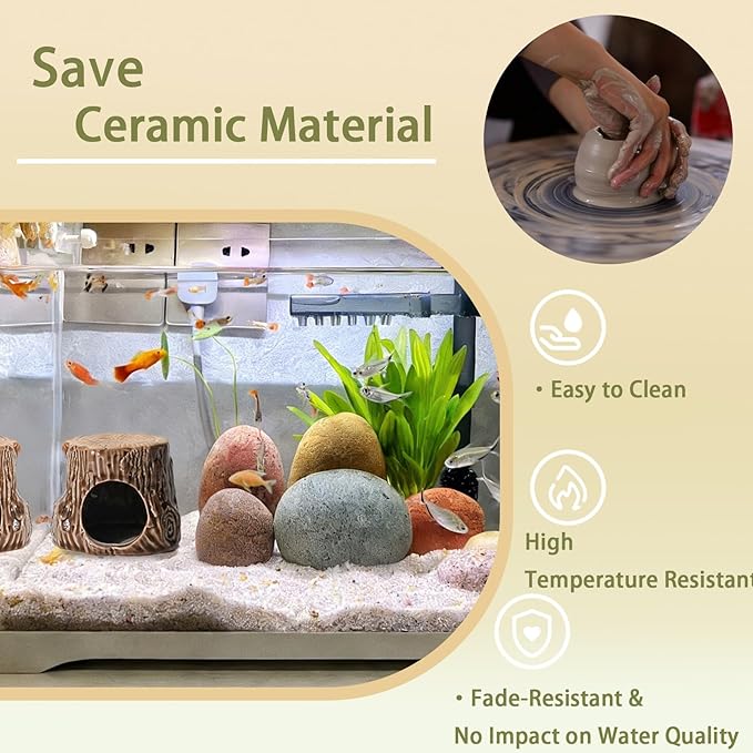 Aquarium Decor Cave Betta Fish Aquarium Accessories Ornaments Hiding Cave - Image 4