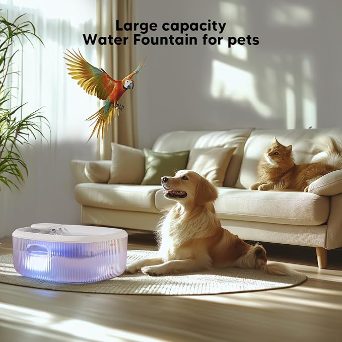 WOPET Dog Water Fountain for Large Dogs, 6L/205oz/1.7Gal Dog Water Bowl - Image 6