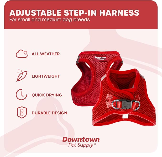 Downtown Pet Supply Step-in Dog Harness – No Pull, Adjustable Padded Mesh - Image 3