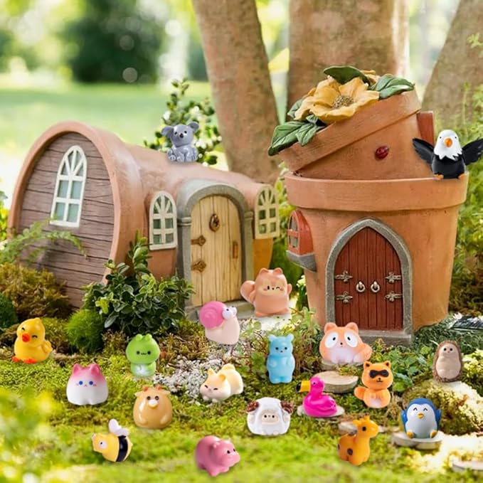 DIYDEC 50pcs Mini Resin Animal 50 Styles Tiny Resin Animals Miniature to Hide - Image 7