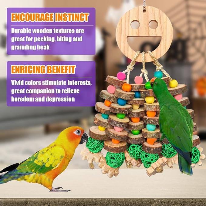 Large Parrot Toys, African Grey and Large Medium Birds - Image 8
