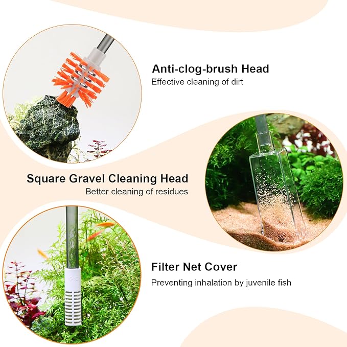 AQQA Aquarium Siphon Vacuum Cleaner Kit - Image 2