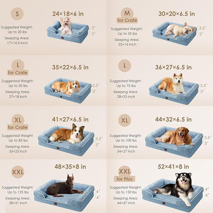 EHEYCIGA Orthopedic XL Dog Beds, Waterproof Memory Foam Dog Bed - Image 2