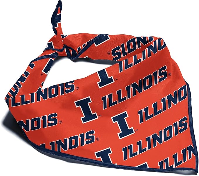 Illinois Fighting Illini Officially Licensed Bandana by ShopInstaPets