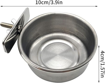 Tfwadmx 6 Pcs Bird Feeding Dish Cups Parrot Food Bowl Clamp Holder Coop Cup - Image 7